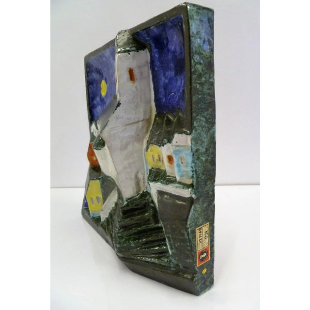 Ceramic 1960s Mid-Century Modern Cseko, Csekovszky Arpad, Hungarian Sculpture & Ceramist 3-D Pottery Wall Hanging For Sale - Image 7 of 12