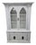 Vintage Gothic Revival White Display Cabinet For Sale