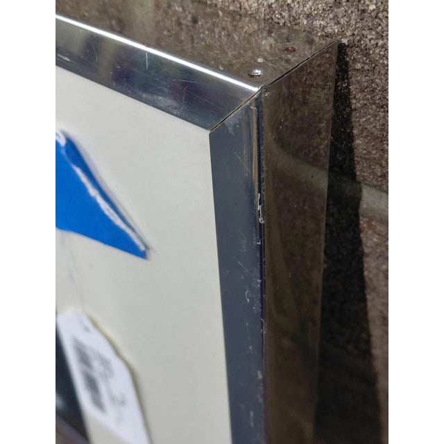 Framed Signed J. Akston "Power Struggle on the Moon I, 1971" Acrylic on Paper For Sale - Image 10 of 10