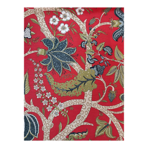 Schumacher 173543 Jaipur Tree Poppy Fabric 2 1/2 Yards