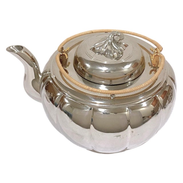 Late 20th Century Late 20th Century Royal Selangor Melon Pewter Teapot Large Collectible Malaysian Luxury Gift For Sale - Image 5 of 17