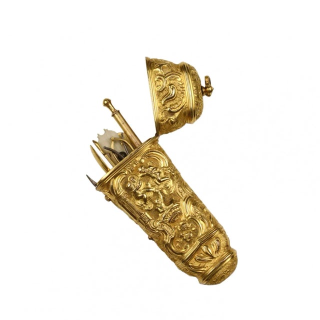 Vintage Rococo Gold Decorative Case For Sale - Image 6 of 7