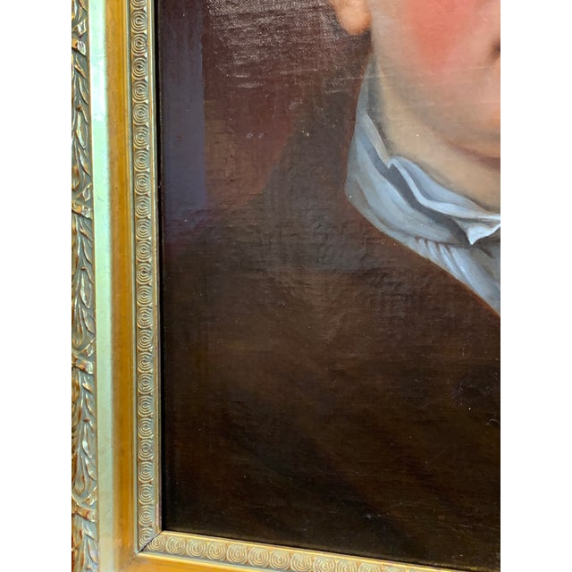 Late 18th/Early 19th Century Oil on Canvas Portrait Painting of a ...