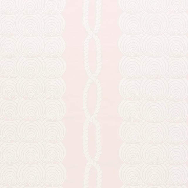 Schumacher Coralline Wallpaper in Blush For Sale