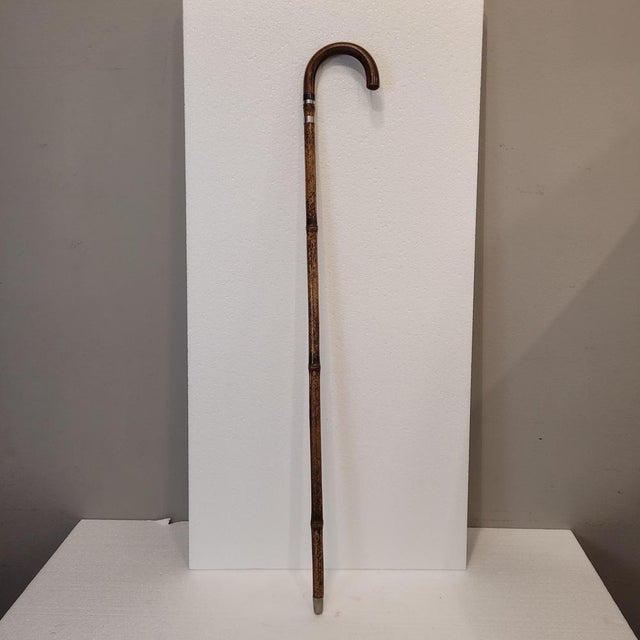 1930s Bamboo Walking Stick with Horse, 1930s For Sale - Image 5 of 18