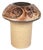 Mid-Century Modern Danish Studio Pottery Mushroom Vase in Stoneware by Haico Nitzsche for Søholm, 1960s For Sale