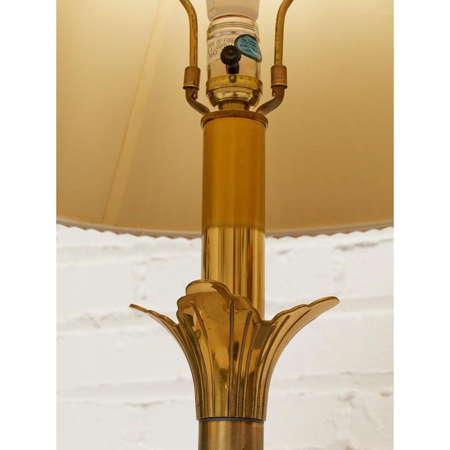 Mid-Century Modern Vintage Laurel Brass Table Lamp For Sale - Image 3 of 8