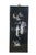 Vintage Chinese Chinoiserie Hong Kong black lacquered panels featuring Geishas in a courtyard / garden scene with fishing...