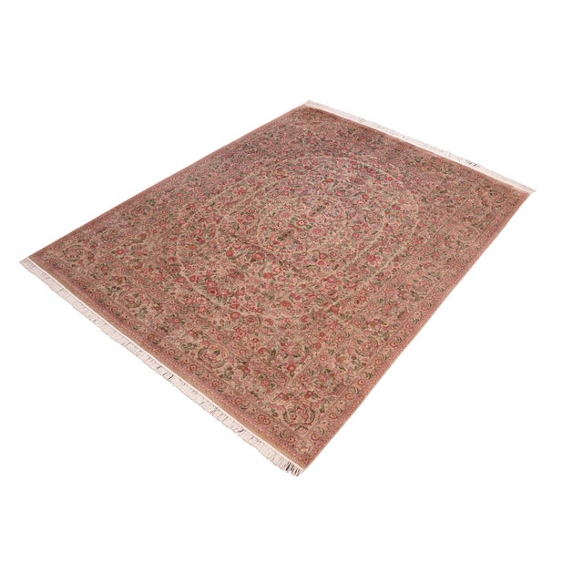 Designed with mesmerizing intricacy and gorgeous color palette, this hand-knotted masterpiece demonstrates the beauty and...