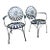 Francois Carre Garden Dining Chairs - A Pair For Sale