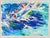 Modern 1976 High Seas Sailing Modern Blue Serigraph LeRoy Neiman For Sale - Image 3 of 7