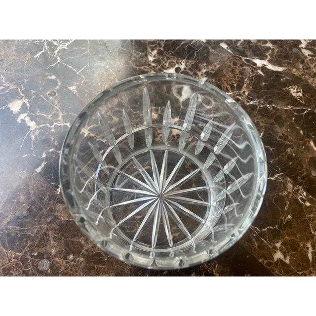 Heavy Lead Crystal Cookie Jar With Lid For Sale - Image 6 of 7