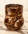 Ceramic vase designed by William Staite Murray, handmade with unique chocolate and cream glaze with color accents....