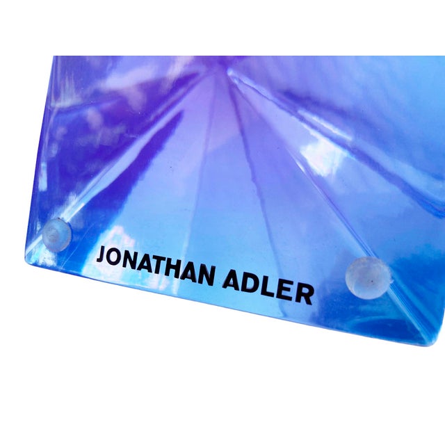 A Vintage Pair of Jonathan Adler Lucite Bookend Set For Sale - Image 12 of 13