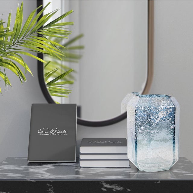 Lonsdale Iridescent Tall Glass Vase For Sale - Image 11 of 11