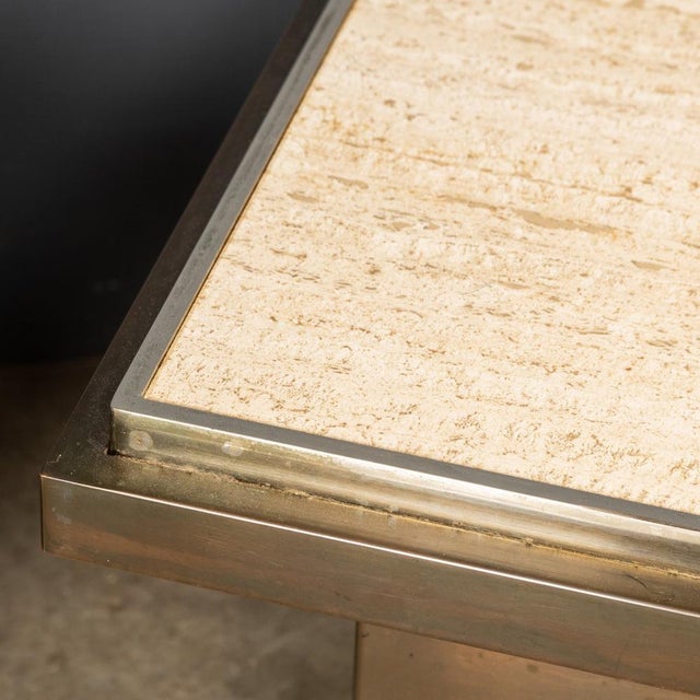 Bronze and Marble Side Tables from Belgo Chrom / Dewulf Selection, 1970s, Set of 2 For Sale - Image 11 of 18