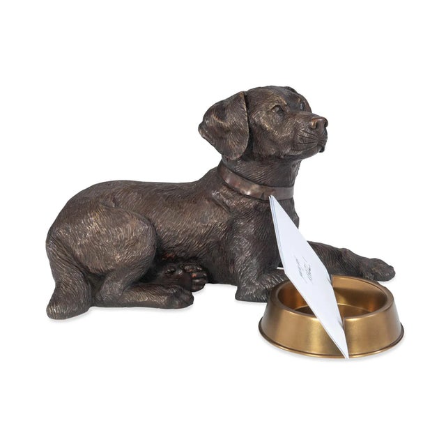 Traditional Maitland-Smith Labrador Card Holder For Sale - Image 3 of 6