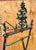Very Fine Vintage Ornate Steel and Brass Art Painting Easel in the Manner of Maison Jansen For Sale In West Palm - Image 6 of 12
