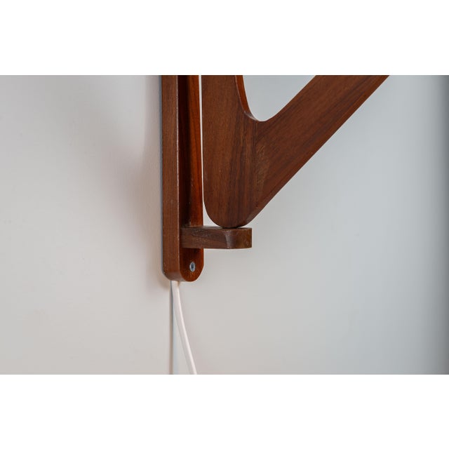 Brown Mid-Century Danish Suspended Wall Lamp, 1960s For Sale - Image 8 of 12