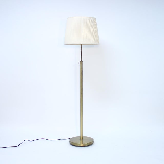 Early example of the 2148 model floor lamp designed by Josef Frank for Svenskt Tenn in the 1934. This example is most...