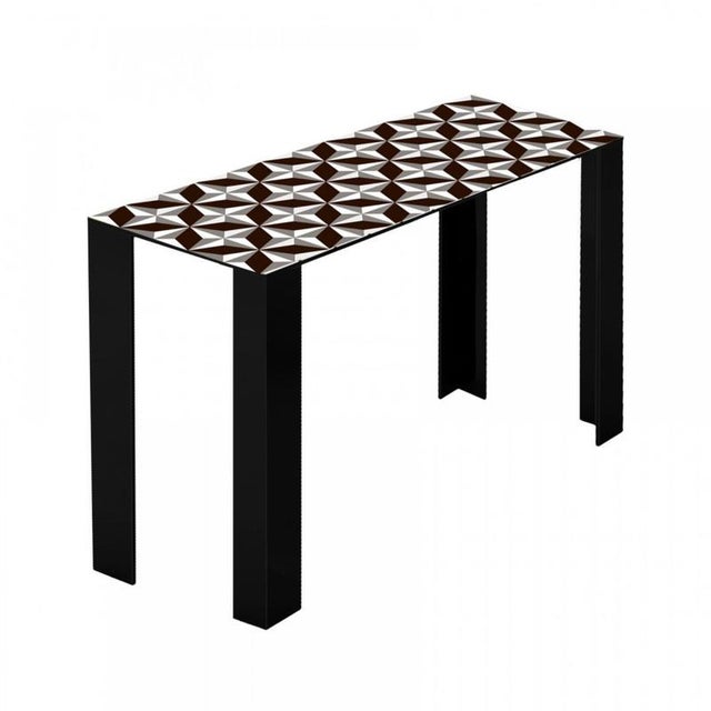 Not Yet Made - Made To Order Festa Mobile Coco Console Table in Powder-Coated Aluminum by Altreforme For Sale - Image 5 of 8