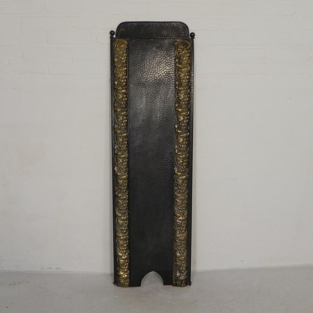 1930s Art Deco Room Divider in Steel with Brass Details, 1930s For Sale - Image 5 of 18