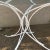 1950s Metal Faux Bamboo & Glass Patio Dining Table For Sale In Phoenix - Image 6 of 9