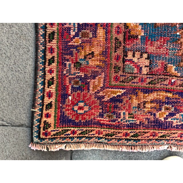 1960s Vintage Turkish Oushak Rug - 6′3″ × 8′11″ For Sale - Image 9 of 10