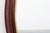 1920s French Burgundy Lacquered Oval Mirror with Gilt Inner Edge, 1920 For Sale - Image 5 of 10