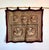 Maroon Vintage Burmese Kalaga Embroidered Tapestry With Five Figural Medallions, 40" X 37" For Sale - Image 8 of 18