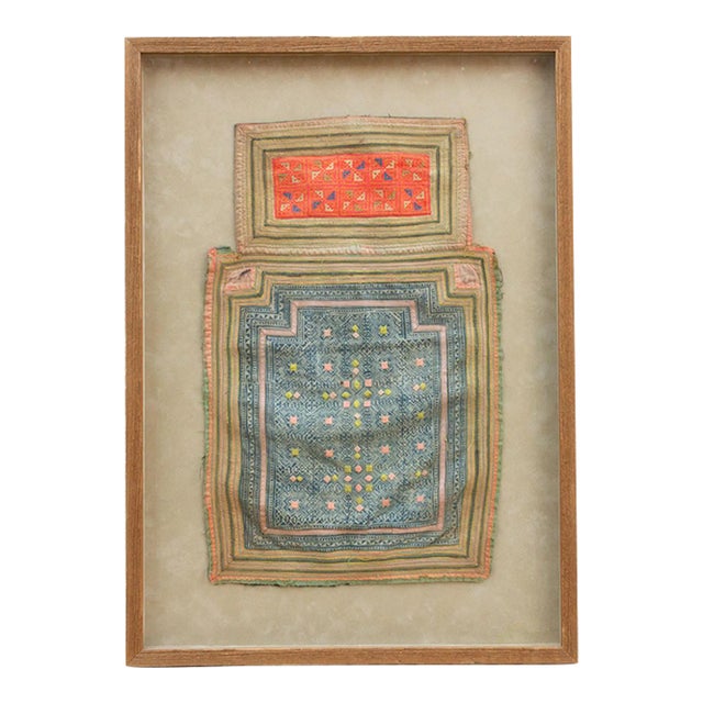19th Century Framed Hmong Embroidery For Sale