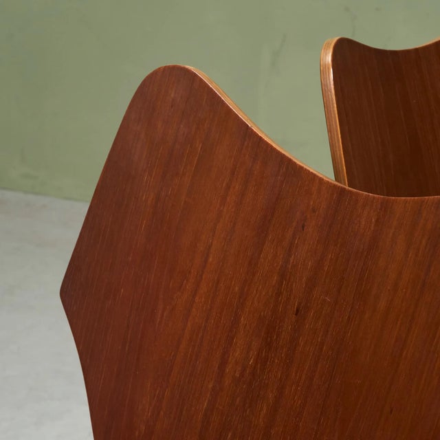 Wood Dining Chairs in Teak and Plywood, Scandinavia, Set of 6 For Sale - Image 7 of 11