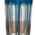 Vintage Mid-Century Modern Blue Geometric Highball Glasses - Set of 5 For Sale - Image 9 of 10