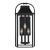 Sean Lavin by Visual Comfort Studio Wellsworth 3-Light Outdoor Medium Lantern Sconce in Textured Black For Sale
