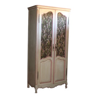 1970s Vintage French Provencial Style Armoire For Sale