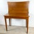 Vintage Mid-Century Console to Dining Table With Scalloped Top & Brass Sabots, 21”–78”, 1960s For Sale - Image 10 of 18