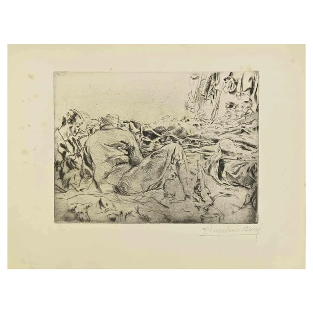 Anselmo Bucci, Le Rêve, 1917, Etching and Drypoint For Sale