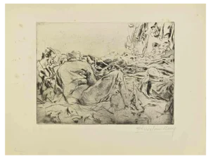 Anselmo Bucci, Le Rêve, 1917, Etching and Drypoint