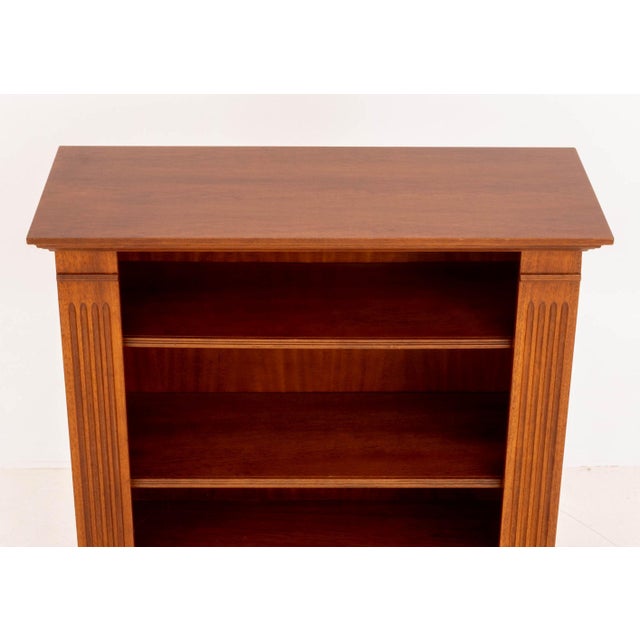 Modern Louis Philippe Style Maple Open Bookcase For Sale - Image 3 of 8