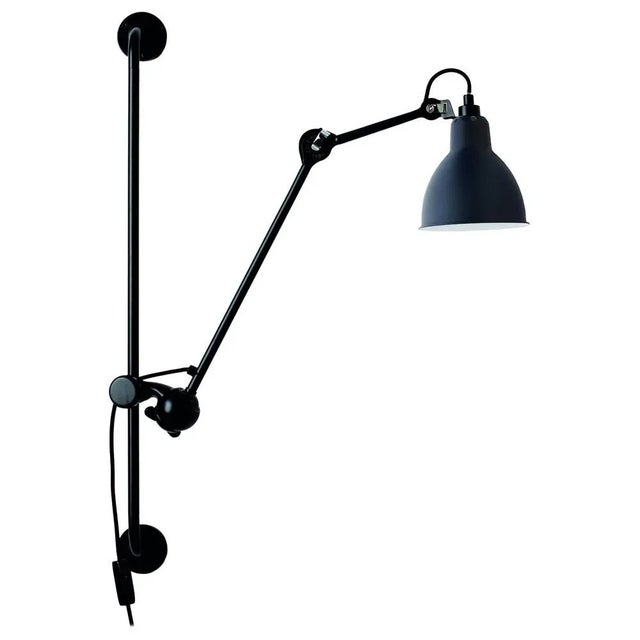Metal Blue Lampe Gras N° 210 Wall Lamp by Bernard-Albin Gras For Sale - Image 7 of 7