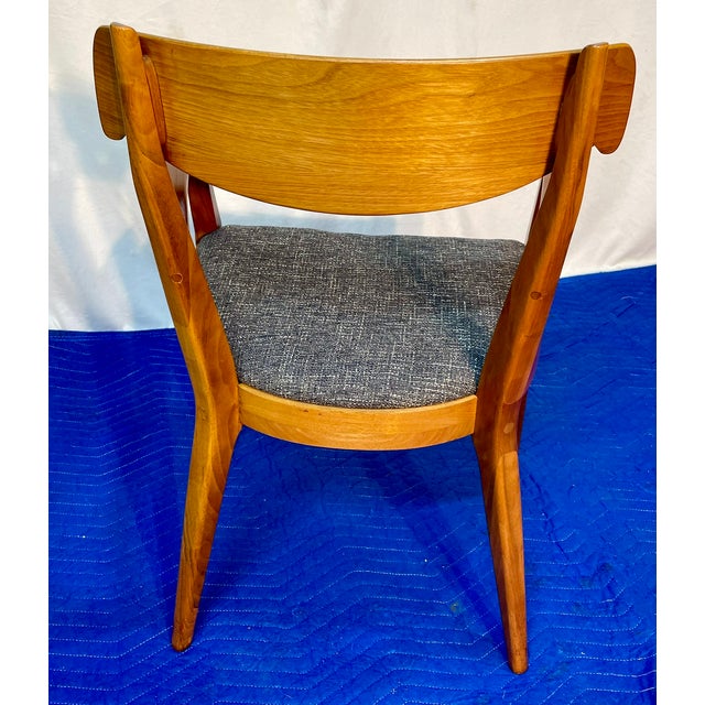 Vintage Kipp Stewart for Drexel Declaration Sculpted Walnut Armchairs - Pair (Newly Restored & Upholstered in Knoll Fabric) For Sale - Image 15 of 17