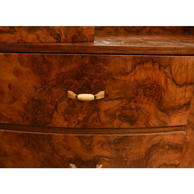 Metal Art Deco Dressing Table in Burr Walnut, 1930 For Sale - Image 7 of 16
