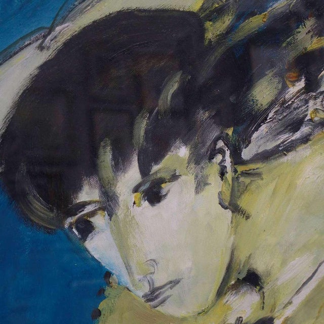 Remo Brindisi, Figurative Composition, 1980s, Oil on Canvas, Framed For Sale - Image 4 of 16