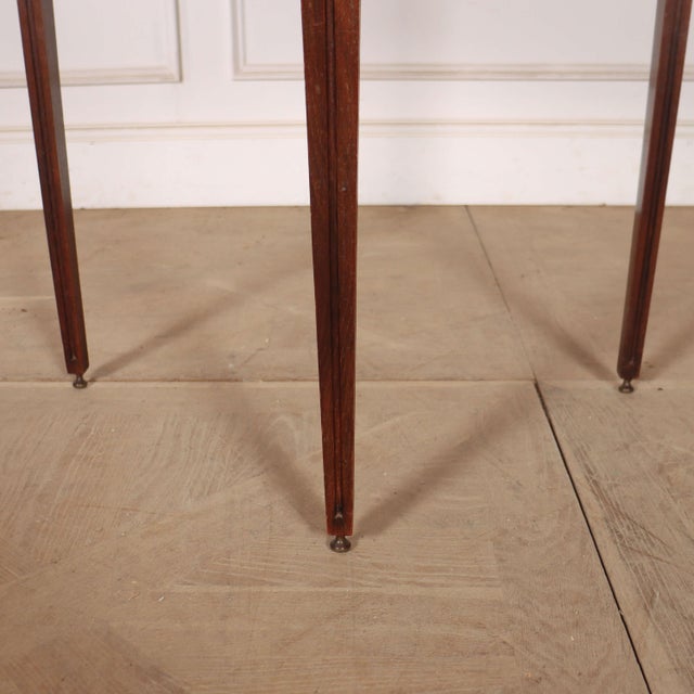 Dutch Oak Demi-Lune Console Table For Sale - Image 4 of 8