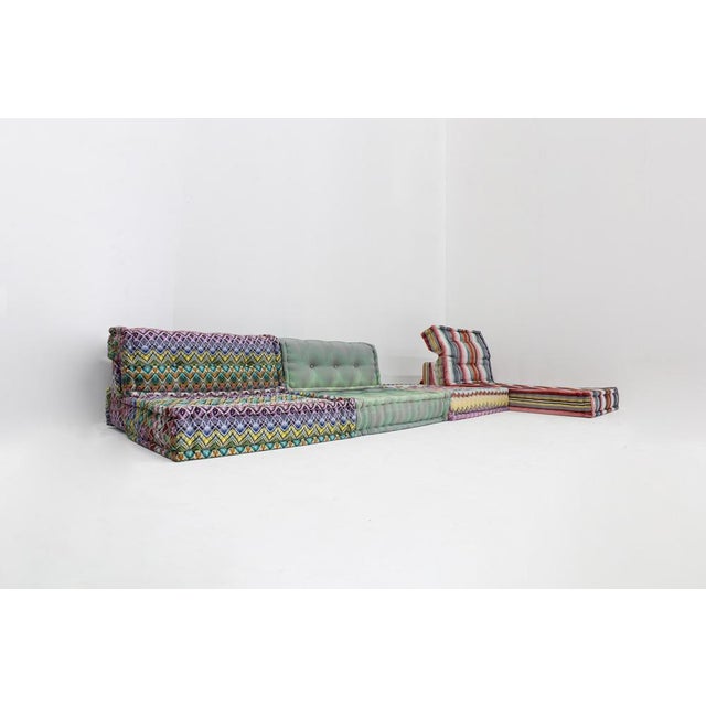 Mah Jong Modular Sofa with Upholstery from Missoni by Hans Hopfer for Roche Bobois, 2010s, Set of 7 For Sale - Image 3 of 14