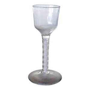 Early Double-Series Cotton Twist Stem Wine Glass