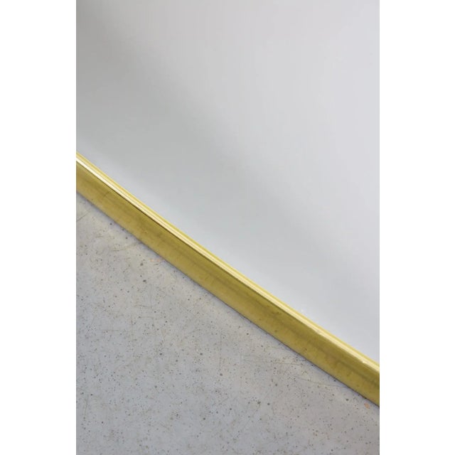 Big Vintage Oval Golden Frame Mirror, 1970s For Sale - Image 10 of 18