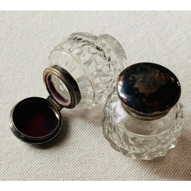 English Mid-19th Century English Neoclassical Silverplate Inkwell & Inkstand For Sale - Image 3 of 16