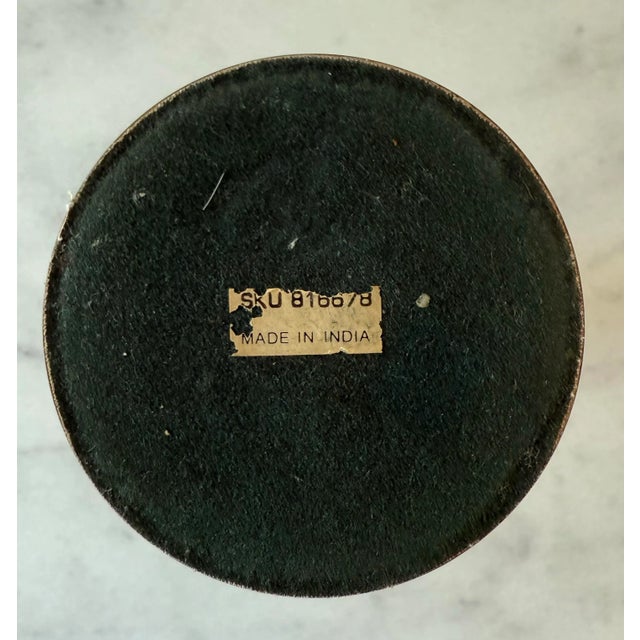 Vintage Bronze Candle Holder For Sale In Austin - Image 6 of 6