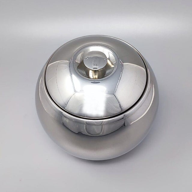 Ice Bucket in Stainless Steel by Aldo Tura for Macabo, 1960s For Sale - Image 6 of 9